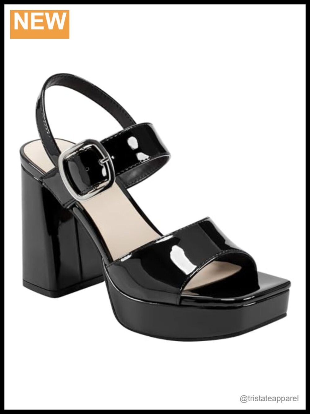 Marc Fisher Graduate Dress Sandals Block Heel Ankle Strap